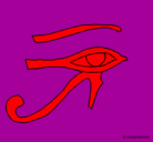 Dibujo Ojo Horus pintado por JOEL