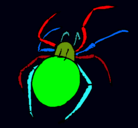 Dibujo Araña venenosa pintado por ROI