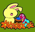 Dibujo Conejito de pascua pintado por erikasofia