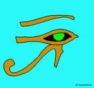 Dibujo Ojo Horus pintado por Richy