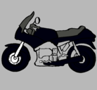 Dibujo Motocicleta pintado por gabi