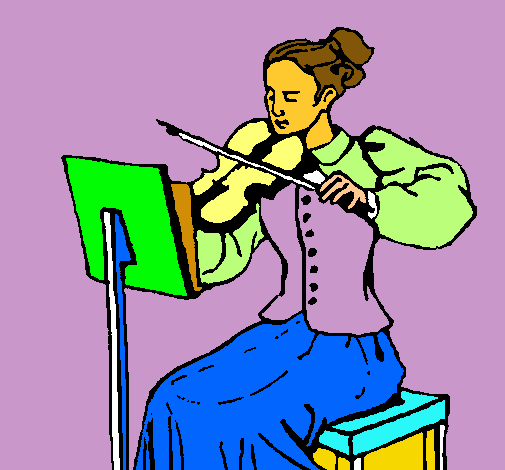 Dama violinista