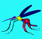 Dibujo Mosquito pintado por salvador