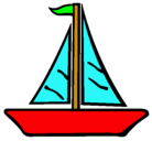 Dibujo Barco velero pintado por enol