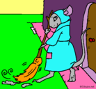 Dibujo La ratita presumida 1 pintado por cande