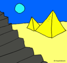 Dibujo Pirámides pintado por martamanuelymigue