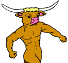 Dibujo Cabeza de búfalo pintado por cristobal