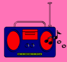 Dibujo Radio cassette 2 pintado por juanpiydegustavo