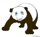 Dibujo Oso panda pintado por karenG.R.