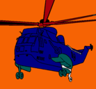 Dibujo Helicóptero al rescate pintado por astur