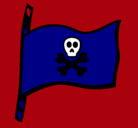 Dibujo Bandera pirata pintado por bernat