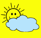 Dibujo Sol y nube pintado por justinbieber