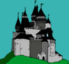 Dibujo Castillo medieval pintado por fran