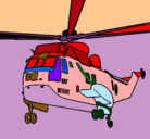 Dibujo Helicóptero al rescate pintado por ANAILA