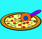 Dibujo Pizza pintado por mario