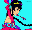 Dibujo Princesa china pintado por sarah