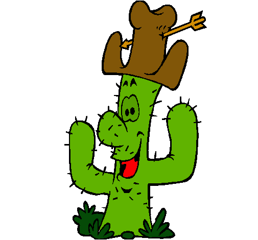 Cactus con sombrero