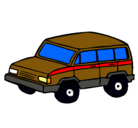 Dibujo Coche 4x4 pintado por jeep