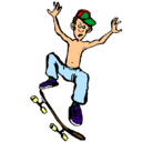 Dibujo Skater pintado por tonnyhawk