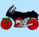 Dibujo Motocicleta pintado por isidro