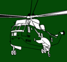 Dibujo Helicóptero al rescate pintado por achadeasero