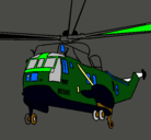 Dibujo Helicóptero al rescate pintado por juan
