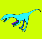 Dibujo Velociraptor II pintado por nen