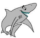 Dibujo Tiburón alegre pintado por joao