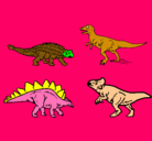 Dibujo Dinosaurios de tierra pintado por jeandinosaurio