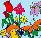 Dibujo Fauna y flora pintado por liz