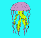Dibujo Medusa pintado por sara