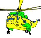 Dibujo Helicóptero al rescate pintado por GERVI