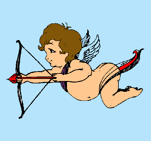 Cupido volando