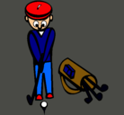 Dibujo Jugador de golf II pintado por bxb7danger