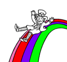 Dibujo Duende en el arco iris pintado por IAGO