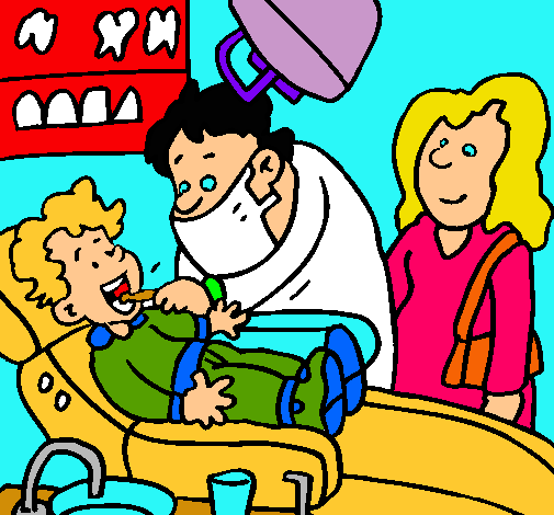 Niño en el dentista