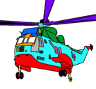 Dibujo Helicóptero al rescate pintado por laloyyoyis