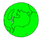 Dibujo Planeta Tierra pintado por yorjeli