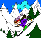 Dibujo Esquiador pintado por jose