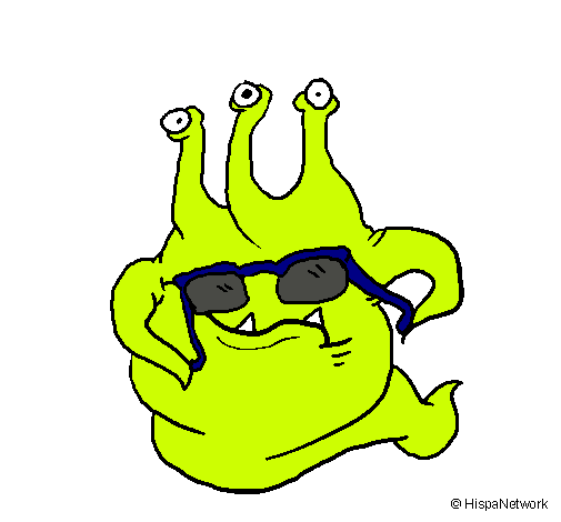 Extraterrestre con gafas