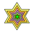 Dibujo Estrella 2 pintado por panchita