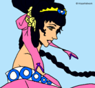 Dibujo Princesa china pintado por MIREYA