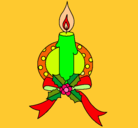 Dibujo Vela de navidad III pintado por therry