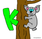 Dibujo Koala pintado por marina