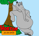 Dibujo Horton pintado por maria