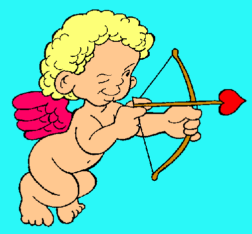 Cupido apuntando con la flecha