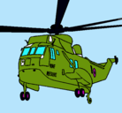 Dibujo Helicóptero al rescate pintado por pedrito