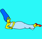 Dibujo Marge pintado por ariadna