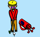 Dibujo Jugador de golf II pintado por matiasadadgraa