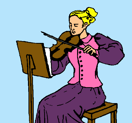 Dama violinista